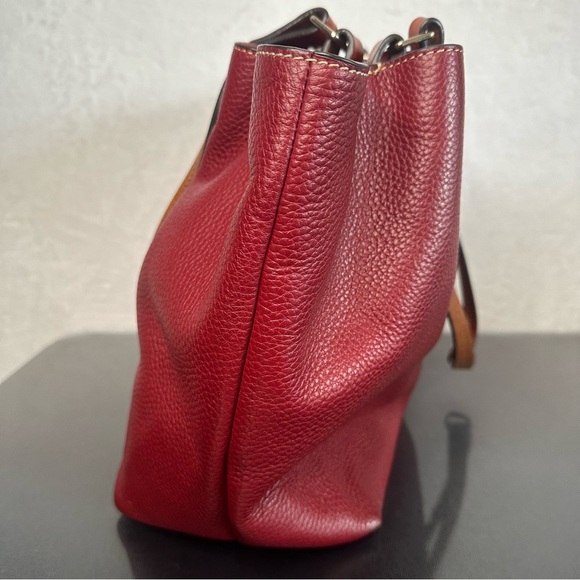 DOONEY & BOURKE Soft Pleated Pebble Grain Leather FLYNN Tote Shoulder Bag Large - Picture 3 of 16